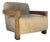 Modern Cream Faux Sheepskin Occasional Chair For Sale