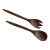 Vintage Wooden Utensils Fork & Spoon- 2 Pieces For Sale