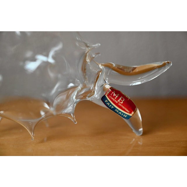 Blown Glass Sculpture of a Fish from Mb Art Glassworks, 1970s For Sale - Image 4 of 9