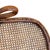 Brown Antique Vienna Secession Light Bent Oak & Caine Rocking Foot Stool Attributed to Thonet No.7001 For Sale - Image 8 of 8