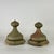 Mid 19th Century Pair of 19th C. Architectural Salvaged Large Onion Shaped Wood Finials, Painted Green For Sale - Image 5 of 15