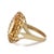 1990s 11 Carat Oval Citrine & Round Citrine Halo 14k Yellow Gold Vintage Cocktail Ring, Size 9.75 For Sale - Image 4 of 7