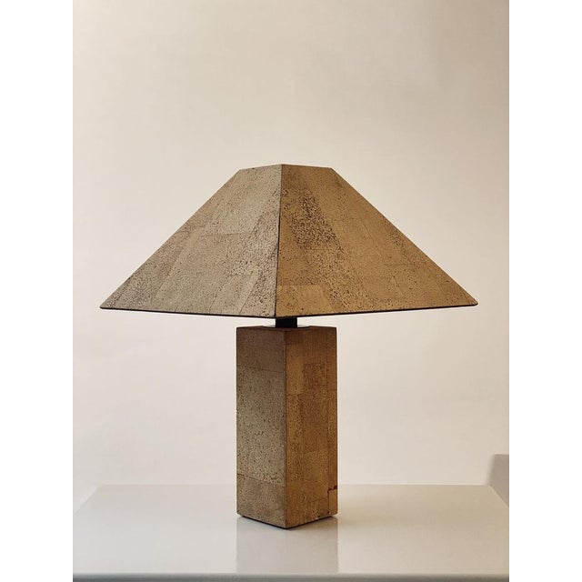 Imposing, very rare table lamp designed by Ingo Maurer for his company Design M. The simple, minimalist design of the lamp...