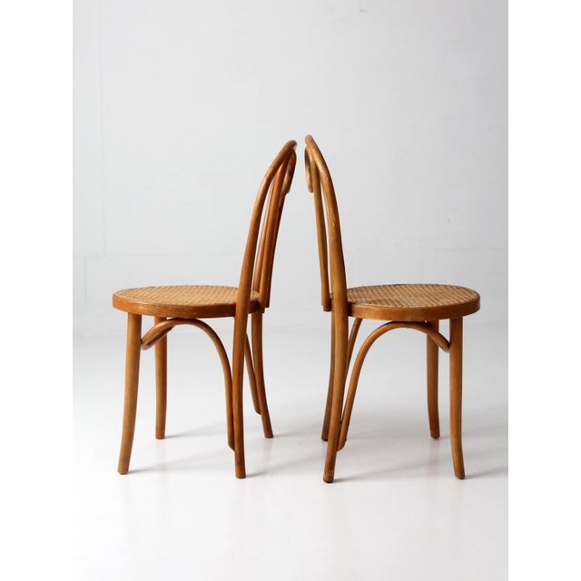 Mid-Century Bentwood Chairs Pair For Sale - Image 16 of 18