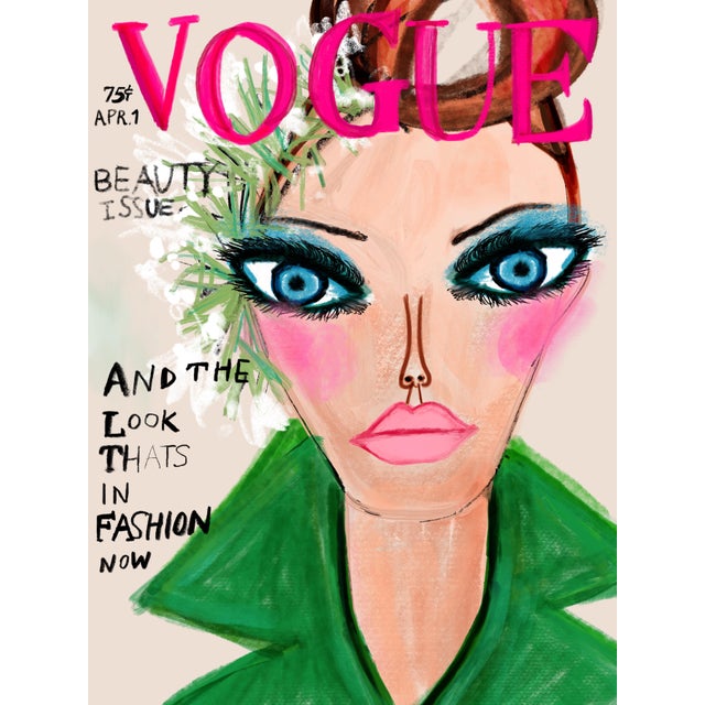 Vintage Vogue April Cover Print by Annie Naranian For Sale