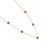 Contemporary Delicate Amethyst Station Necklace 18k Gold Plated | Purple Gemstone Layering Choker | February Birthstone Necklace For Sale - Image 3 of 3