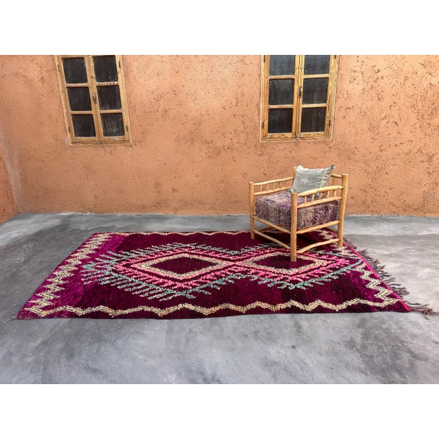 Moroccan Tribal Boujad Rug - 5'9" X 10'0" Ft For Sale - Image 9 of 9