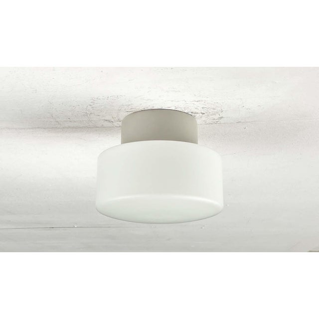Mid-Century Modern Mid-Century Modern Minimalist German Ceiling Glass Lamps from Kaiser Leuchten, 1960s, Set of 2 For Sale - Image 3 of 18
