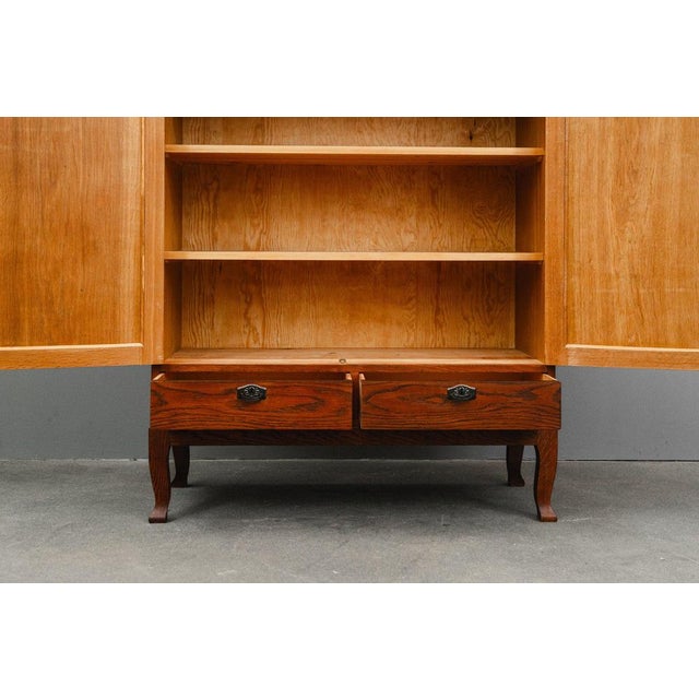 Art Nouveau Cabinet in Oak For Sale - Image 12 of 17