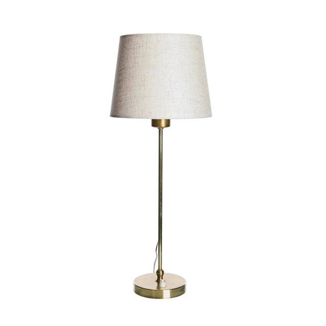 Brass Model 2332 Table Lamp by Josef Frank for Svensk Tenn, 1960s For Sale - Image 5 of 5