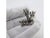 Evoking the quiet beauty of Mediterranean sealife, this vintage silver miniature sculpture depicts a branch of natural...
