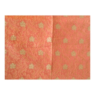 Robert Allen Damask Embroidered Fabric- 2 1/2 Yards For Sale