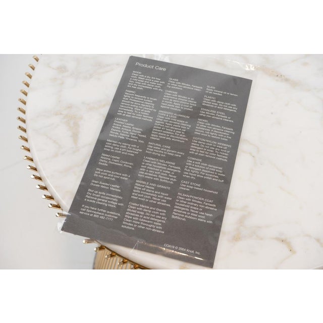 Gray 18 Karat Gold Side Table by Warren Platner for Knoll International, 2000s For Sale - Image 8 of 10