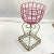 1950s French Country Hollywood Regency Wrought Iron Tulip Planter Stand, Newly Painted. For Sale - Image 6 of 11