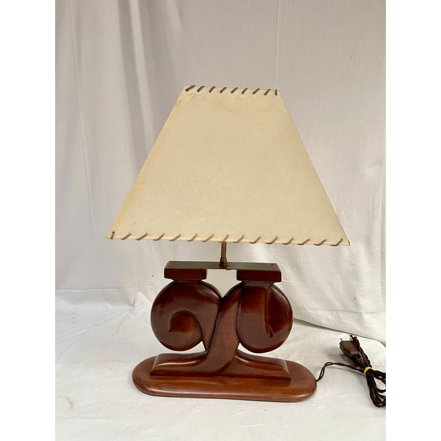 Tan Lamps in the style of Alexandre Noll, 1950, Set of 2 For Sale - Image 8 of 10