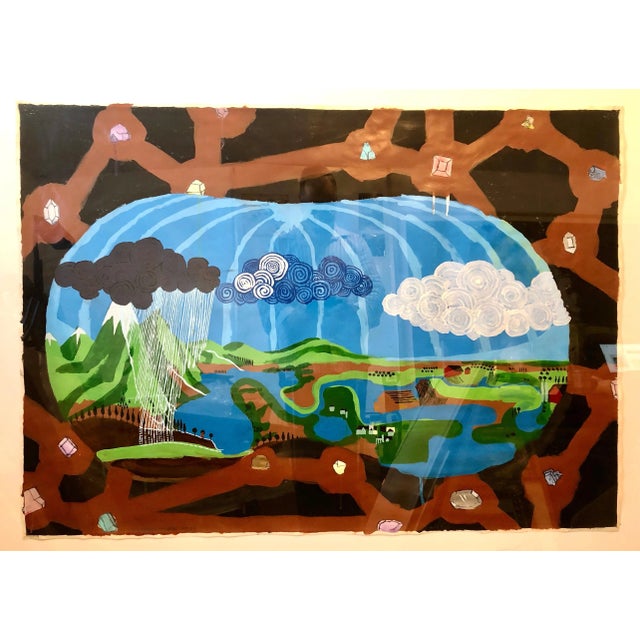 Scoli Acosta Large Contemporary Mixed Media Painting LA Artist External Horizons 2004 For Sale - Image 12 of 12