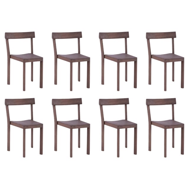 Galta Walnut Chairs by Kann Design, Set of 8 For Sale