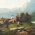 Mountain Landscape with Figures, 1874, Oil on Canvas For Sale - Image 3 of 11