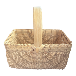 1980s Jl Butcher Signed and Dated White Oak Appalachian Gathering Basket