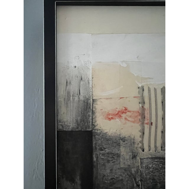 Abstract Antique Story, Collage, Graphite on Board For Sale - Image 3 of 9