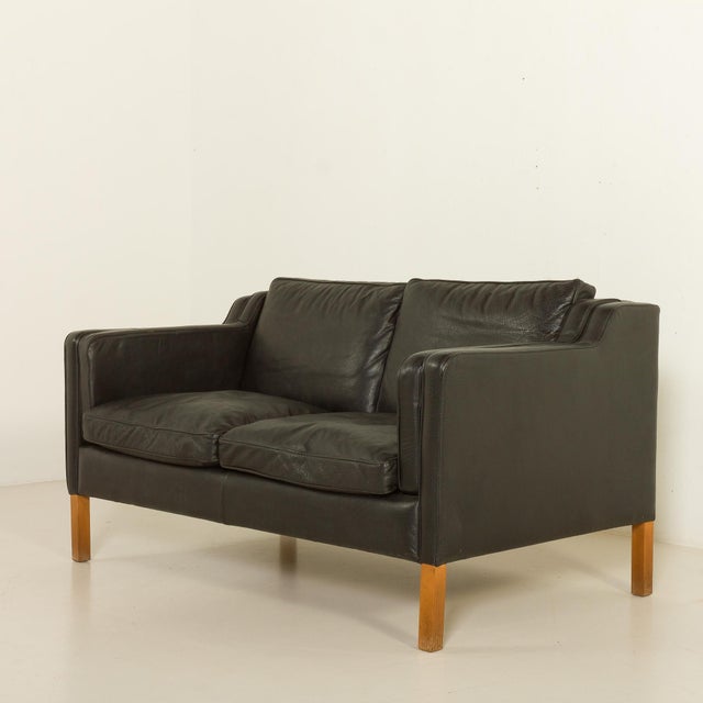Stouby Leather Sofa, Denmark, 1970s For Sale - Image 9 of 18