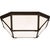 Modern Suzanne Kasler for Visual Comfort Signature Morris Large Flush Mount in Antique Zinc with White Glass For Sale - Image 3 of 4