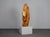 An impressive monumental wooden sculpture titled herbalans by dutch artist joop van bergen, created in the 1980s. Carved...