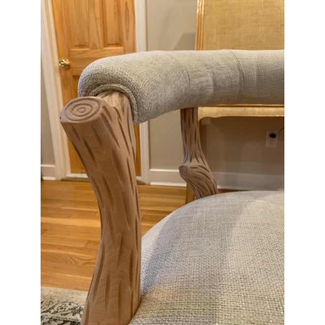 Wood French Faux Bois Side-chairs - a Pair For Sale - Image 7 of 10