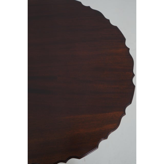 Stickley Pedestal Base Mahogany Lamp Table For Sale - Image 10 of 14