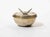 Vintage Silver-Tone Butterfly Lidded Bowl, Italy, 1970s For Sale - Image 4 of 5