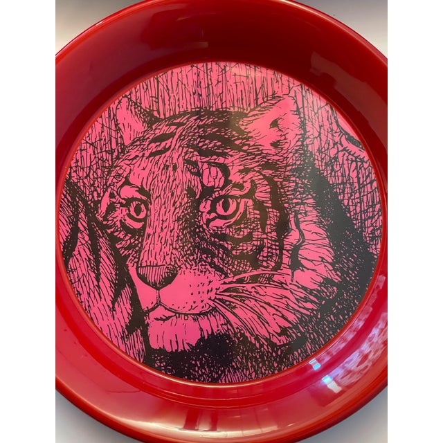 Red Gucci Red Tiger Tray For Sale - Image 8 of 11