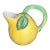 Late 20th Century Italian Majolica Lemon Pitcher For Sale