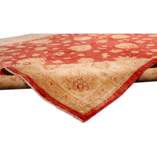 Contemporary Pasargad Home Ferehan Lamb's Wool Area Rug, 8'10" X 11' 8", Rust For Sale - Image 3 of 8