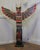20th Century Native American Painted Totem Pole A painted animal totem. Animal totems are believed to have spiritual...