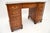 Burr Walnut and Leather Top Pedestal Desk, 1930s For Sale - Image 10 of 12