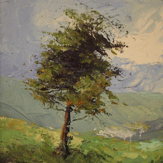 Italian Artist, Landscape, 1970s, Oil on Canvas, Framed For Sale - Image 12 of 16