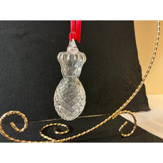 Steuben “Pineapple” Christmas Tree Ornament For Sale In Washington DC - Image 6 of 7