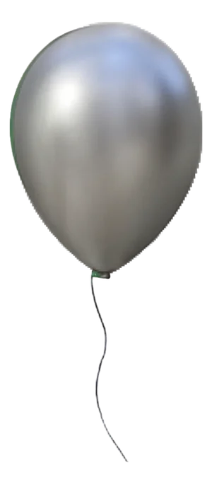 Silver Ceramic Balloon Wall Sculpture -9", Luxury Statement Piece for Wall or Ceiling Installation