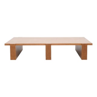 Mid-Century Modern Oak Low Center Table from Dada Est For Sale