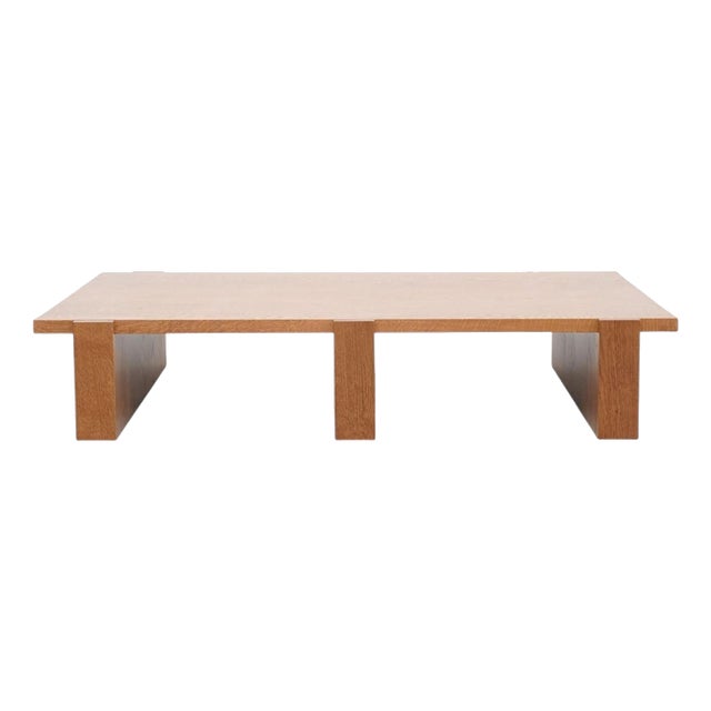 Mid-Century Modern Oak Low Center Table from Dada Est For Sale