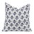 Fabdivine Block Print Cushion Cover 14x36 Inch Off-White Linen-Gandapushp For Sale
