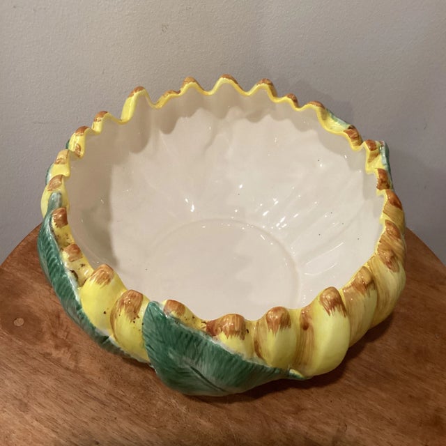 This mid 20th century ceramic centerpiece serving banana bowl is a hand-crafted piece from Japan. Made from high-quality...