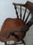 English 1950s Colonial Windsor Style Wood Chair With Cushion Black Set of 2 For Sale - Image 3 of 5