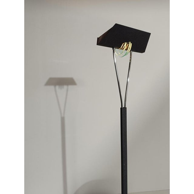 Italian Postmodern Floor Lamp in the style of Fontana Arte, 1980s For Sale - Image 4 of 18
