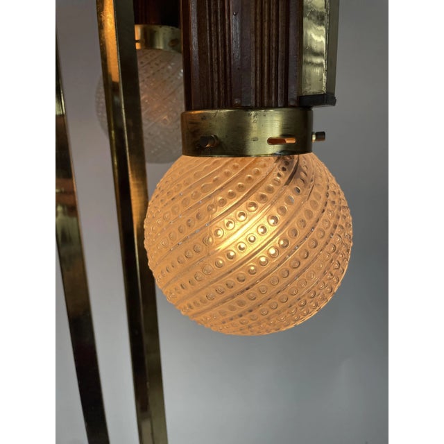 Vintage Italian Floor Lamp with Crystal Globes, 1960s-1970s For Sale - Image 11 of 13