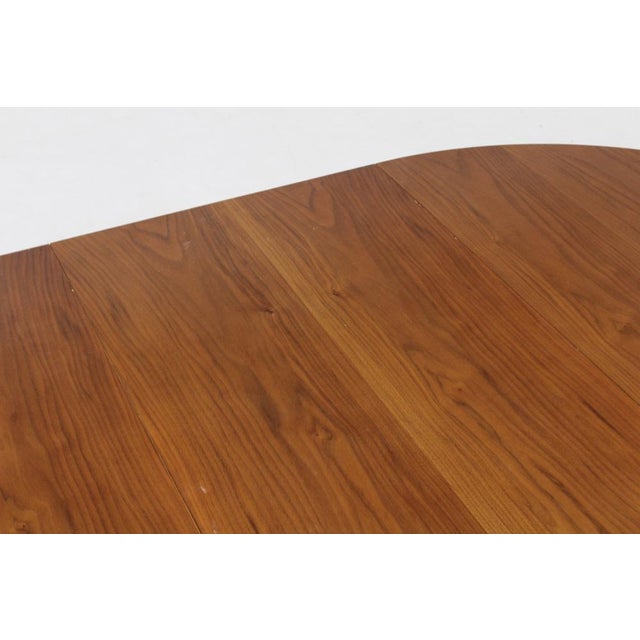 Wood Vintage Danish Round Extendable Dining Table, 1960s For Sale - Image 7 of 8