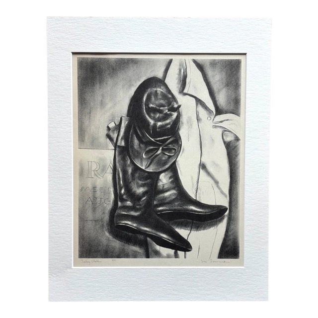 Vintage 1939 Print in 11x14 Mat, Ready to Frame: Lee Townsend, "Jockey Clothes" For Sale
