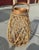 2020s Farmhouse Wood/Wicker Lantern For Sale - Image 5 of 6