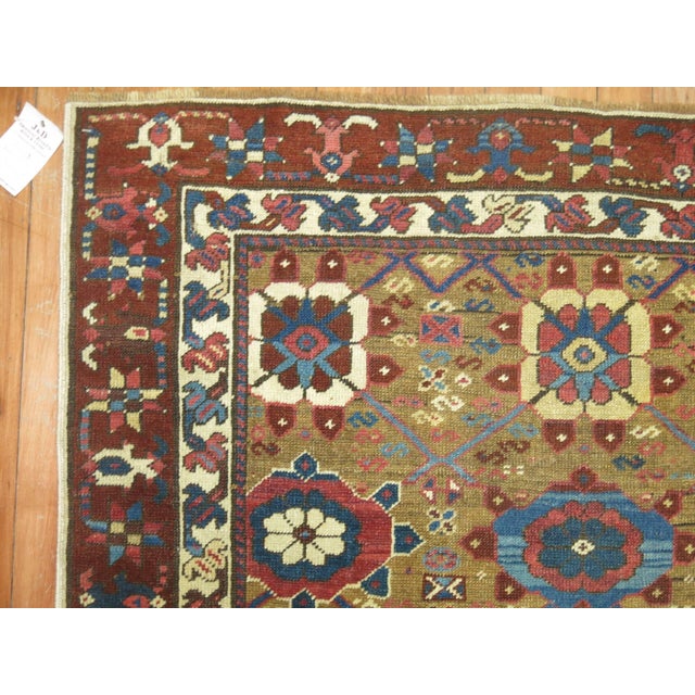 Persian Early 20th Century Zabihi Collection Camel Brown Persian Runner - 3'5" x 10'4" For Sale - Image 3 of 7