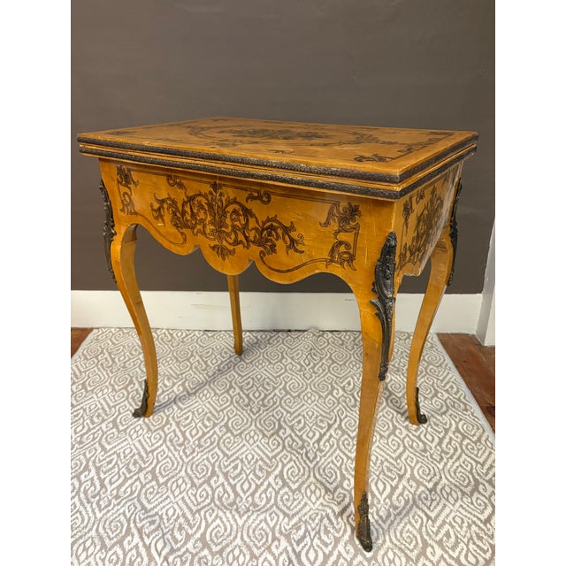Early Twentieth Century Louis XV Style Games Table For Sale - Image 4 of 10